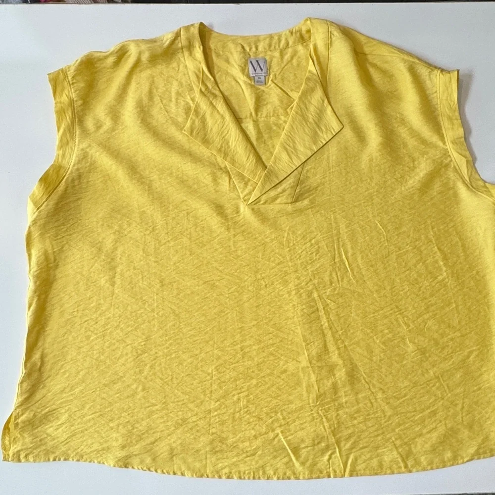 NWT Worthington Sunny Yellow Blouse